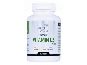 Vitamín D3 Adelle Davis 60 kps