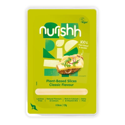 Vegan Syr Classic Plátky Nurishh 120 g