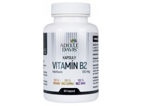 Vitamín B2 Riboflavín 100 mg Adelle Davis 60 kps 