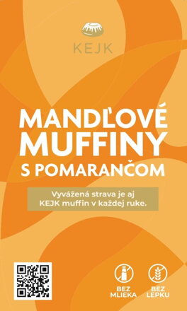 Muffiny Mandľa Pomaranč Zmes Kejk 354 g 