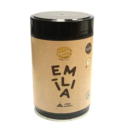 Káva Emília Mletá Plechovka Zlaté Zrnko 250 g