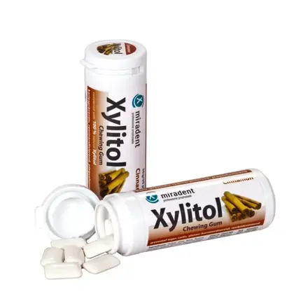 Žuvačky Xylitol Škorica Miradent 30 ks