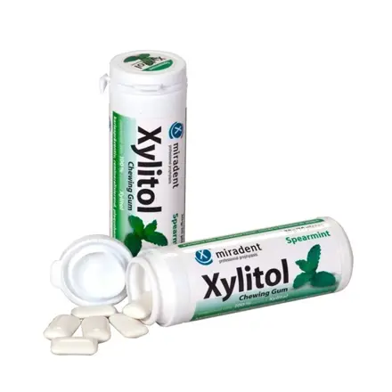 Žuvačky Xylitol Spearmint Miradent 30 ks