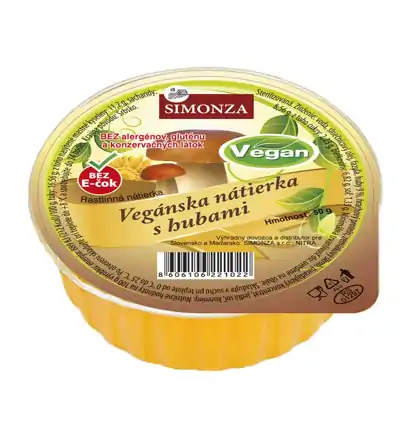 Nátierka S Hubami Vegan Simonza 50 g