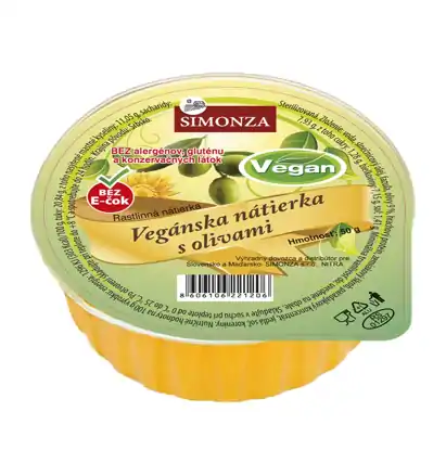 Nátierka S Olivami Vegan Simonza 50 g