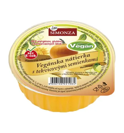 Nátierka Tekvicové Semienka Vegan Simonza 50 g 