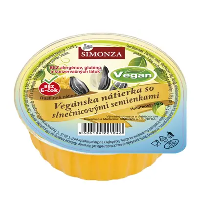 Nátierka Slenčnicové Semienka Vegan Simonza 50 g