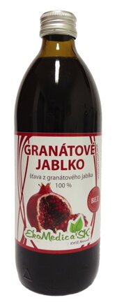 Šťava Granátové Jablko 100 % EkoMedica 500 ml