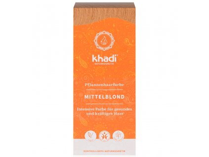 Farba Vlasy Stredná Blond Vegan Khadi 100 g