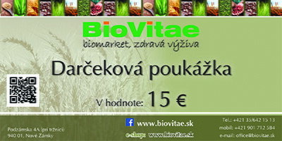 Darčeková poukážka 15 Eur