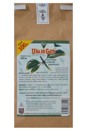 Uňa De Gato Vilcacora Mačací Pazúr Čaj Peru 100 g