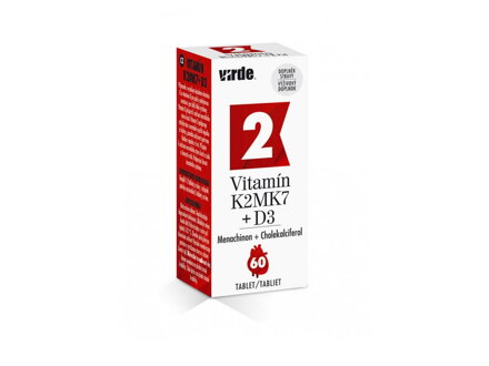Vitamín K2 MK7 D3 Virde 60 tbl