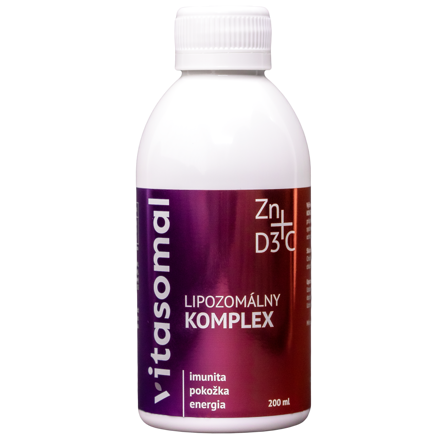 Lipozomálny Komplex C + D3 + Zn Vitasomal 200 ml