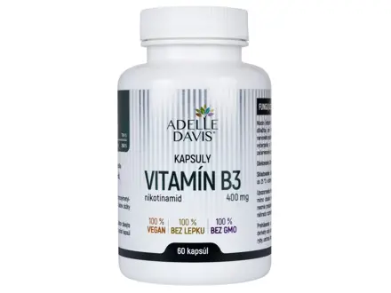 Vitamín B3 Nikotínamid Adelle Davis 60 kps