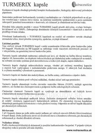 Turmerix Kurkuma Nutraceutica 60 kps
