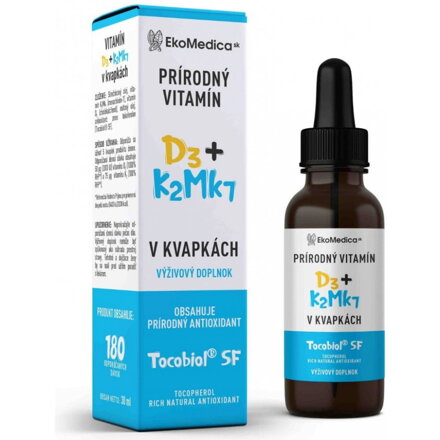 Vitamín D3 K 2 MK 7 EkoMedica 30 ml