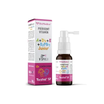 Vitamín A + D3 + E + K2 + Mk7 Junior Sprej EkM 30 ml  