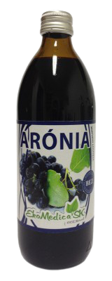 Šťava Arónia 100 %  EkoMedica 500 ml