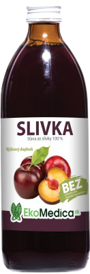 Šťava Slivka 100% EkoMedica 500 ml