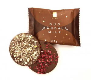 Čokoláda Duo Mandala Milk Lyra 34 g