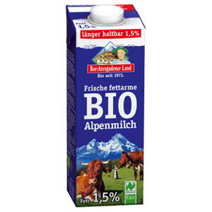 Mlieko Alpské Polotučné 1,5% Bio Leeb 1000 ml