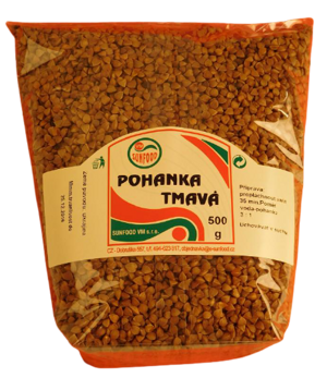 Pohánka Tmavá Celá Lúpaná Sunfood 500 g