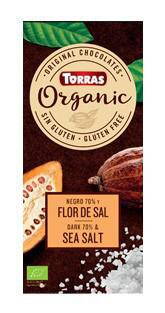 Čoko Horká Morská Soľ 70 % Organic Torras 100 g