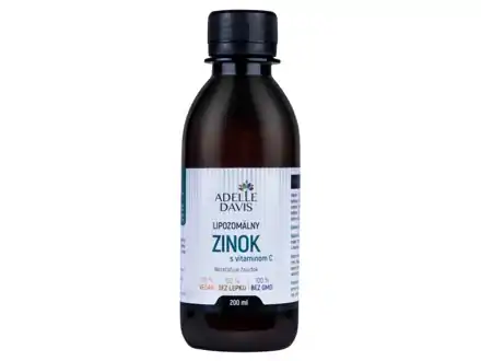 Lipozomálny Zinok Adelle Davis 200 ml