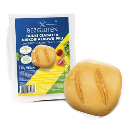 Žemle PKU Ciabatta Bezgluten 210 g