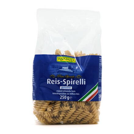 Cestoviny Špirály Ryžové  celozrnné Rapunzel Bio 250 g