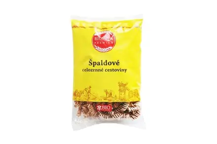 Cestoviny Špirály Špaldové Celozrnné Biomila 250 g