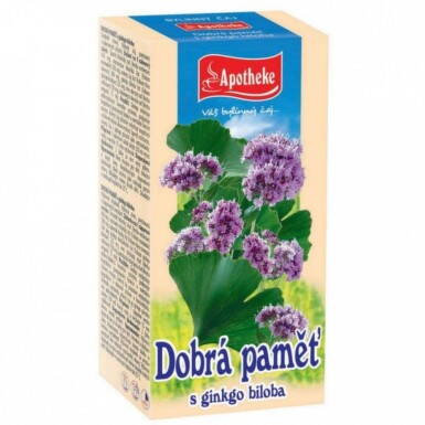 Dobrú Pamäť s Ginkom 20 x 1,5 g Apotheke 30 g