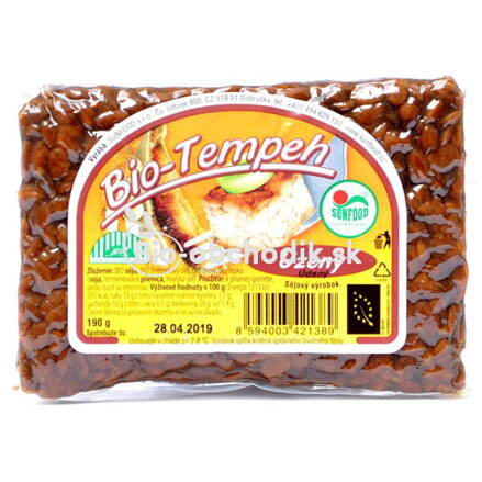 Tempeh Údený Bio Vegan Sunfood 190 g