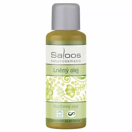 Ľanový rastlinný olej Saloos 50 ml