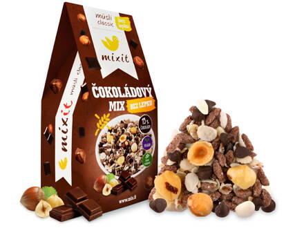 Musli Classic Čokoláda Mix Bez Lepku Mixit 430 g