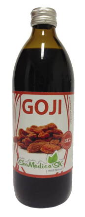 Šťava Goji 100%  EkoMedica 500 ml