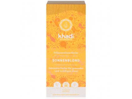 Farba Vlasy Slnečná Blond Vegan Khadi 100 g