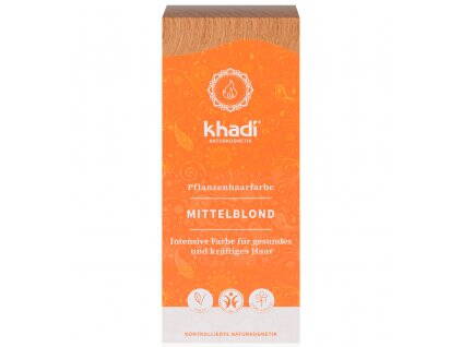 Farba Vlasy Stredná Blond Vegan Khadi 100 g