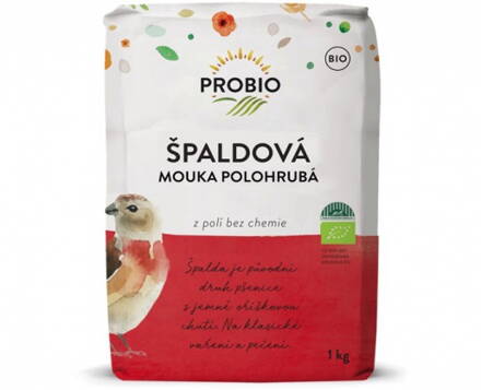 Múka Špaldová Polohrubá Bio Probio 1000 g