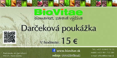 Darčeková poukážka 15 Eur