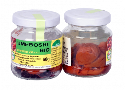 Umeboshi Slivky Bio Sklo Sunfood 60 g