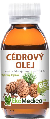 Olej Cédrové Jadrá 100% EkoMedica 100 ml