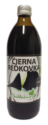 Šťava Čierna Reďkovka 100 % EkoMedica 500 ml 