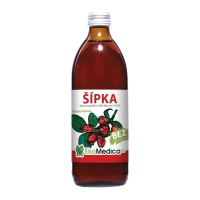 Šťava Šípka 100% EkoMedica 500 ml