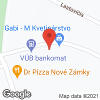 Google map: Podzámska 4A, Nové Zámky